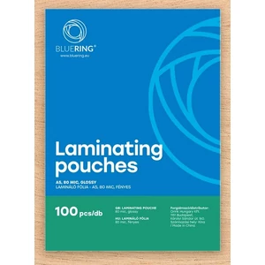 LamináLó fólia 80mik A5 154x216mm Bluering