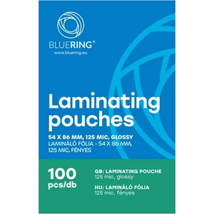 Lamináló fólia 125mik 54x86mm 100 db/doboz Bluering