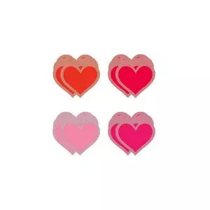 Valentin napi dekor 50db szív alakú, glitteres Valentin napra