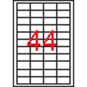 Univerzális etikett Apli 48,5x25, 4mm(22000dbcsomag) LCA10558
