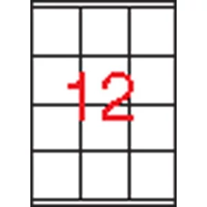 Univerzális etikett Apli 70x67, 7mm(1200dbcsomag) LCA1290