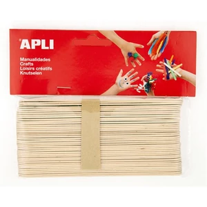 Fa pálcika Apli fa, jumbo, natúr 40db/csomag LCA13268