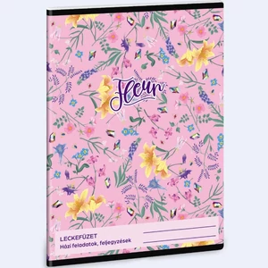 Leckefüzet A5 Ars Una Fleur (5366) 24 virág 50843664 38lapos 1leckefüzet 1tanévre el