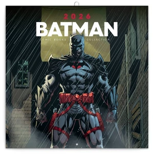 Falinaptár 2026 Batman Comics 6096-BC lemeznaptár 30 × 30 cm Realsystem 2026 kollekció!