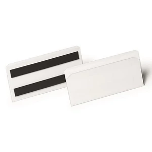 Logisztikai zseb mágneses 150x67mm fekvő DURABLE HARD COVER" átlátszó