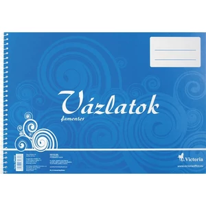 Vázlatfüzet B4 Victoria famentes 32lap 120g-os Irodai papíráru Victoria 713062014