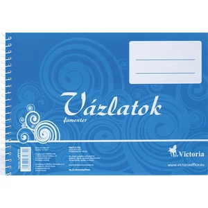 Vázlatfüzet B5 Victoria famentes 32lap 120g-os Irodai papíráru Victoria 713062013