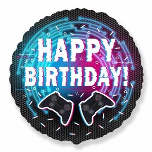 Partylufi fólia 18" Gömb Happy Controller