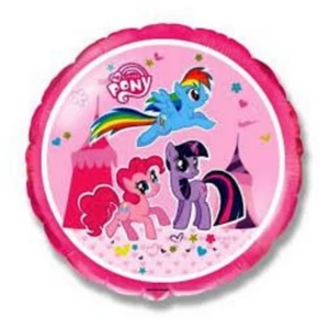 Partylufi fólia 18'' gömb My Litt Pony Fólia Léggömb+hélium