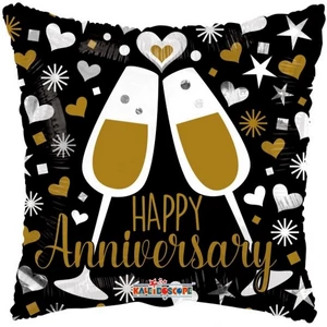 Paty lufi fólia 18inch gömb Happy Anniversary / párna