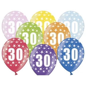 Partylufi metál évszámos 30 5db/cso. vegyes színekben