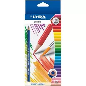Színes ceruza 12 Lyra Osiris háromszög lakk+Akvarell ecset 2531120