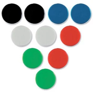 Táblamágnes 20mm Nobo mágneses táblához 8db-os piros Prezentáció NOBO 1901442