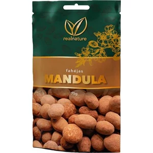 Mandula 75 g REAL NATURE tejcsokoládés-fahéjas