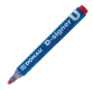 Alkoholos marker Donau D-signer U 2-4mm kúpos piros Írószerek DONAU 7371001-04PL