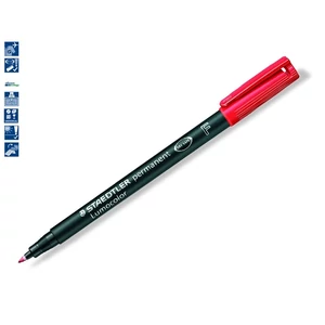 Alkoholos marker Staedtler Lumocolor 318 F OHP 0,6mm tűhegyű piros Írószerek STAEDTLER 318-2