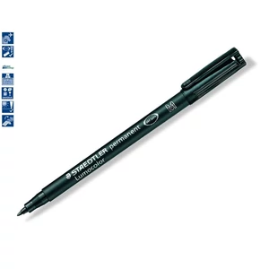 Alkoholos marker Staedtler Lumocolor 317 M OHP 1mm kúpos fekete Írószerek STAEDTLER 317-9