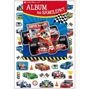 Matrica album+matricák versenyautók