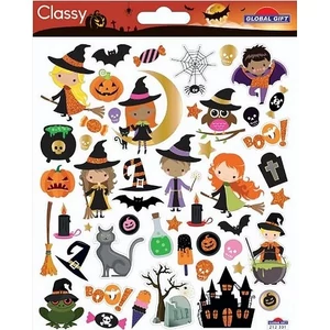 Matrica Halloween Boszik 15x17cm