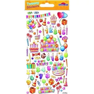 Matrica Tweeny Happy Birthday 9x17,5cm 