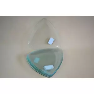 Mécsestartó üvegtányér 23,5cm háromszög