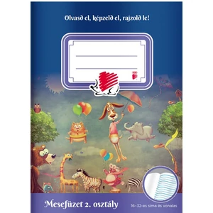 Mesefüzet II.osztályos Süni Olvasd el, képzeld el, rajzold le! Ico Süni iskolaszezonos tanszerek