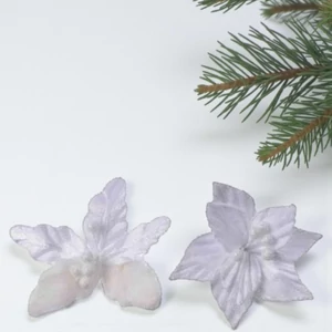 Mikulásvirág karácsonyi 24' csiptetős, 2 féle 2cm sdkae