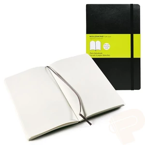 Moleskine Notesz fekete QP618 puha L sima kemény fedeles Notesz jegyzet