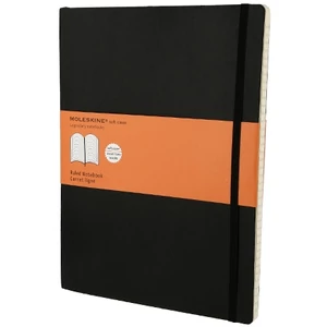 Moleskine Notesz puha fekete Fekete XL VONALAS QP621