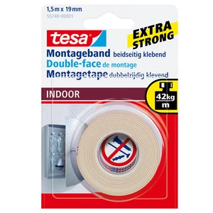 Montázsszalag kétoldalas TESA Powerbond 55740 beltéri 1,5mx19mm