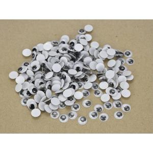 Mozgószem ragasztható 10mm-es, kerek, CRL7326 (100db/csomag) 