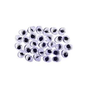 Mozgószem szempillával 12mm Kreatív Junior 30db/cso. 137088