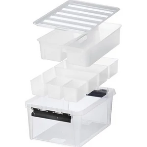 Műanyag tárolódoboz 7 rendezővel 400x300x180mm CSDSMART42