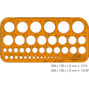 Műszaki körsablon 0,5-0,3 c1,88 S1315F