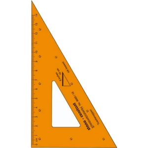 Műszaki vonalzó 16cm műanyag 60° S9660/16