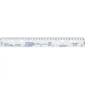 Műszaki vonalzó 30cm műanyag lefűzhető S9008