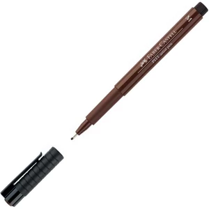 Faber-Castell művész filctoll Pitt tintás -M- metál világosbarna AG-Pitt 167375