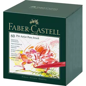 Faber-Castell művész filctoll Pitt Brush szett-B- 60db készlet AG-művészfilc 167150