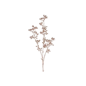 Selyemvirág - művirág bogyós á Berry branch copper 92cm rézszínű