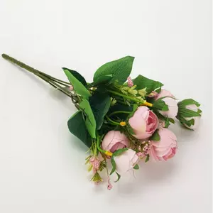 Selyemvirág - művirág csokor holland boglárka, rózsaszín 30cm