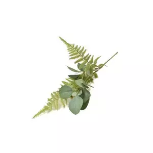 Selyemvirág - művirág páfrány, eukaliptusz ág 39cm zöld
