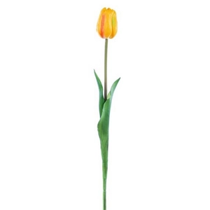 Selyemvirág - művirág tulipán 47cm sárga