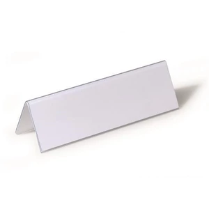 Névtábla tartó asztali 61/122x210mm DURABLE