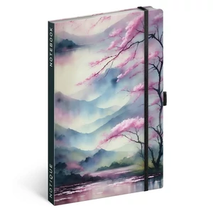 Notesz 13x26cm Sakura, lined Realsystem 2026 kollekció!