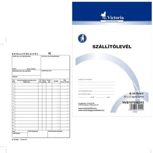 Ny. B.10-70/A/V Szállítólevél 2pl. 50x2 A5 álló NVB1070502A4