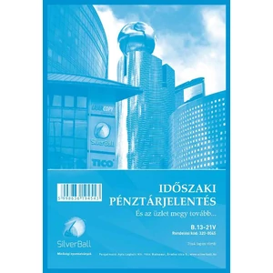 Ny B 13-21/V pénztárjelentés C Időszaki pénztárjelentés A4 25x4 NVB1321V