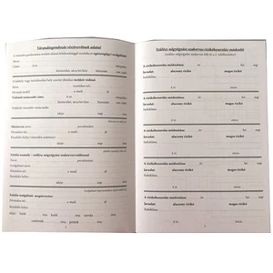 Ny C 3341-39/2016 Várandósg k. Várandósgondozási könyve