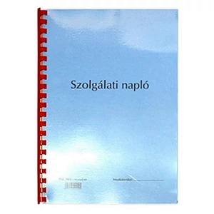 Ny D E 903 őrnapló Szolgálati napló /őrnapló/ A4