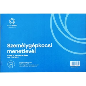 Ny D Gépj 31 A4 menetlevél személygépkocsi menetlevél A4