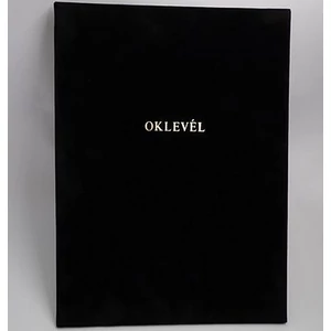 Oklevéltartó A4 exclusive Aranyozva Fekete ISKE142